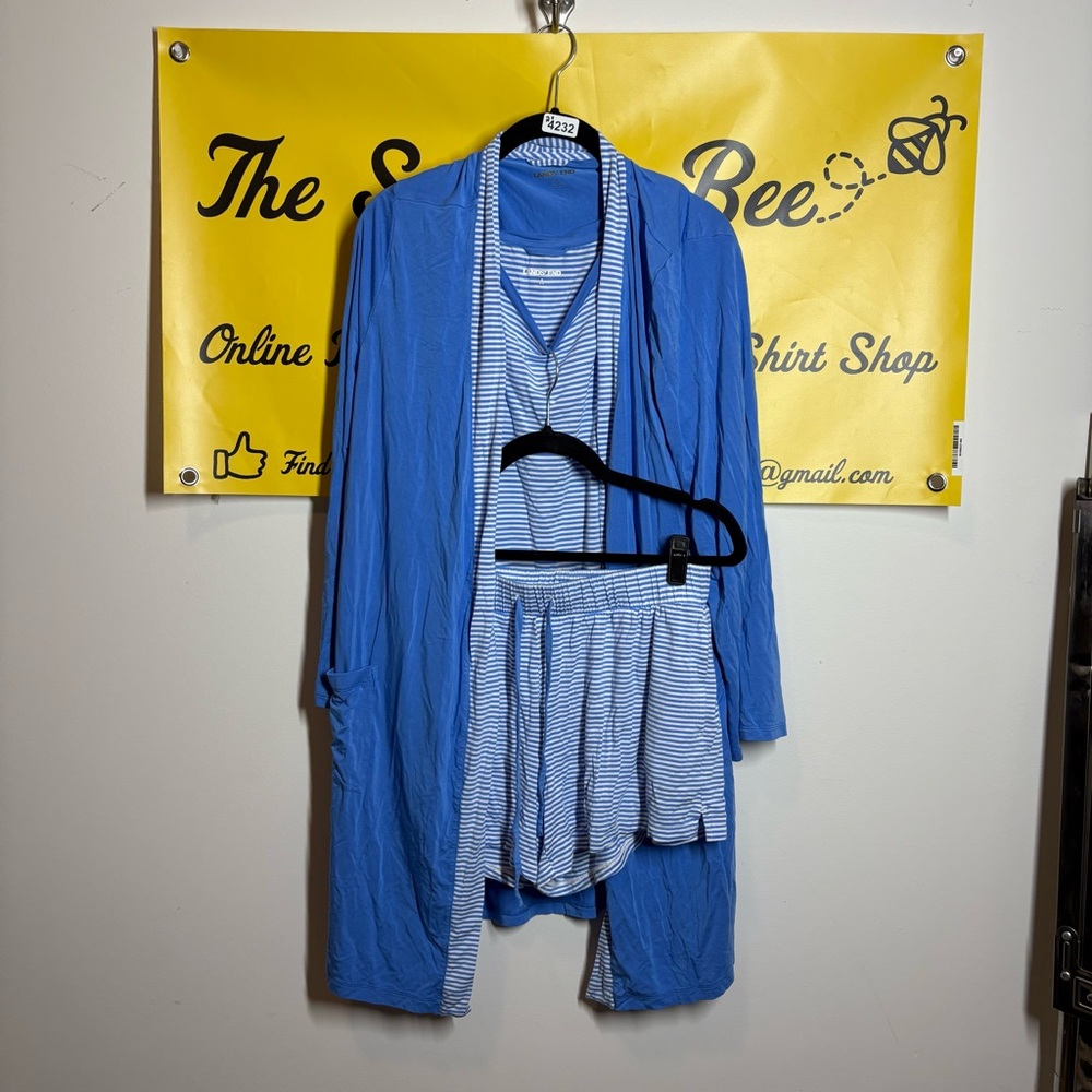 Lands End 3 Pc Loungewear Set